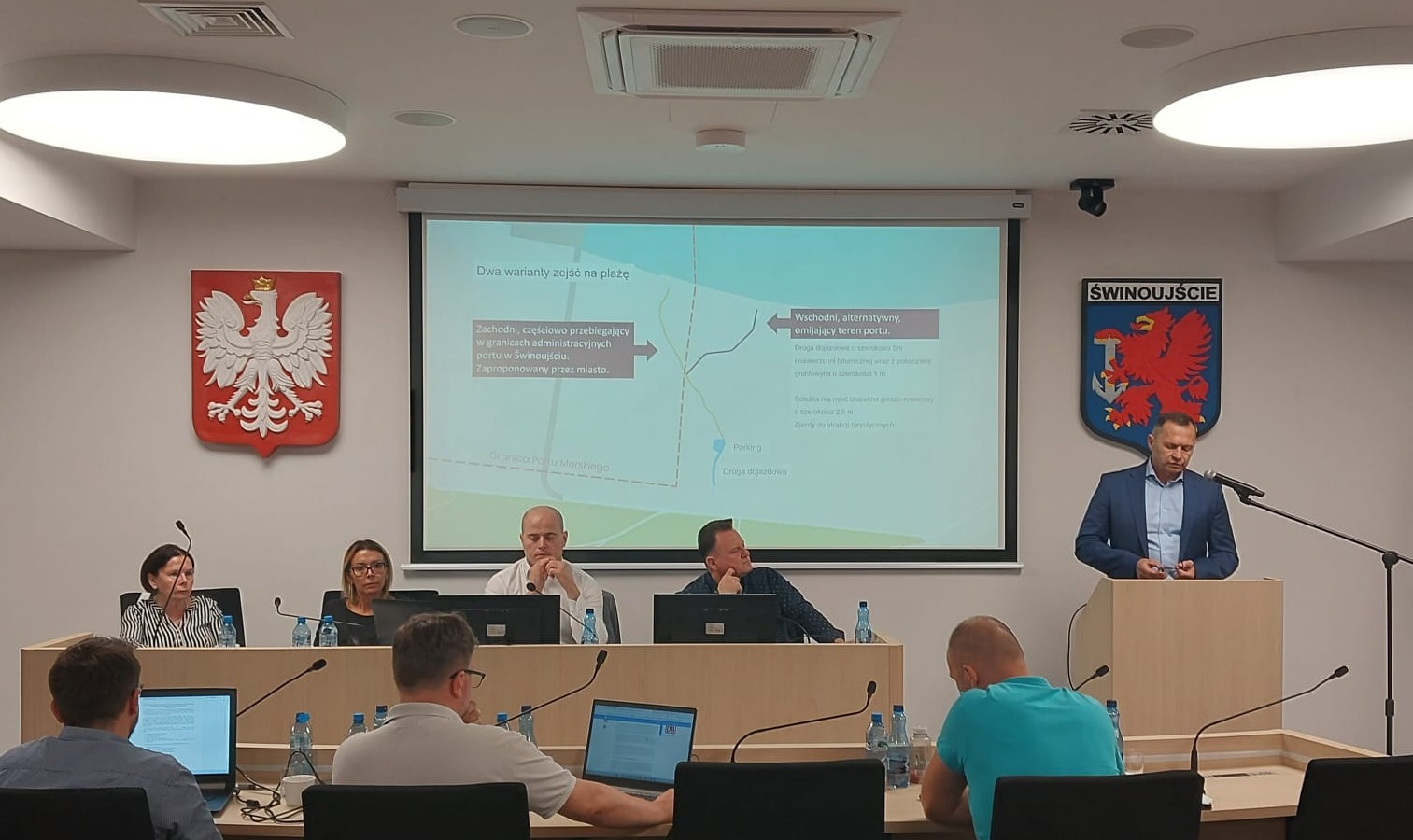 Spotkanie włądz Portu Szczecin-Świnoujście i radnych Świonujścia / Fot Port Szczecin-Świnoujście | Gazeta Morska