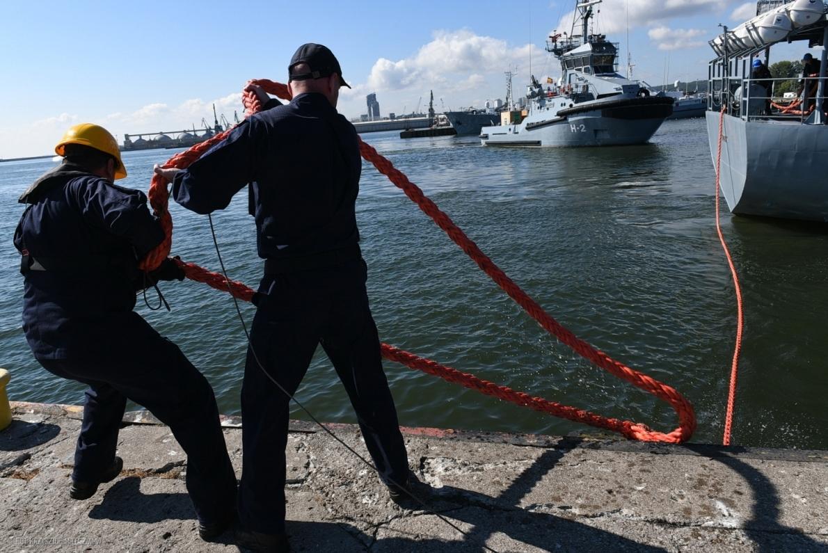 Powrót podchorążych z praktyk na ORP Wodnik do Portu Gdynia / Fot. K.Miłosz