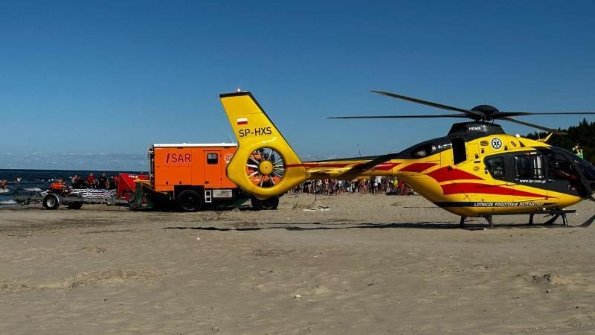 Akcja ratunkowa na Mierzei Wiślanej / fot. Pomorska Policja | Gazeta Morska