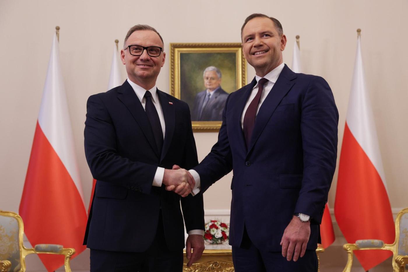 Prezydent RP Andrzej Duda i prezydent-elekt Karol Nawrocki / fot. x.com