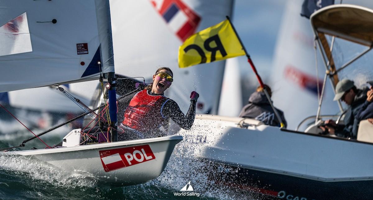 Hanna Rogowska z Chojnickiego Klubu Żeglarskiego / fot. Media Prow / World Sailing