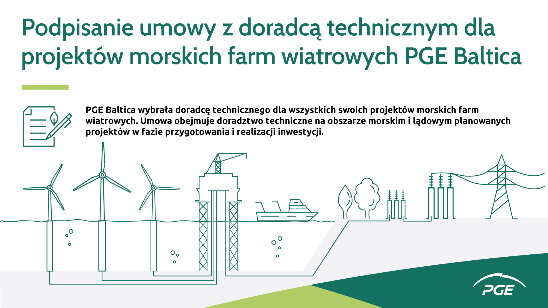 PGE Baltica wybrała doradcę technicznego dla wszystkich swoich projektów morskich farm wiatrowych / ot. PGE | Gazeta Morska