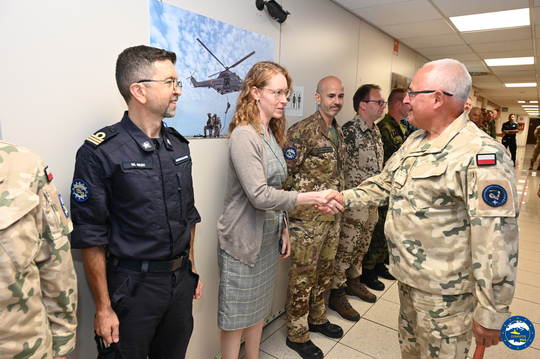 Wiceadmirał Krzysztof Jaworski z wizytą w Dowództwie Operation EUNAVFOR MED IRINI / fot. Operation EUNAVFOR MED IRINI | Gazeta Morska