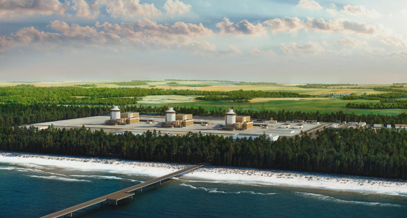 Poglądowa wizualizacja elektrowni jądrowej / fot. Polskie Elektrownie Jądrowe